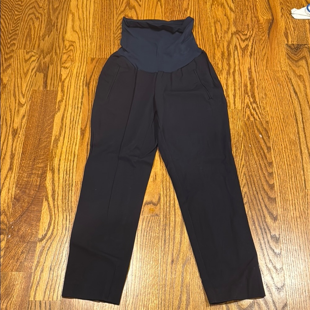 A Pea in the Pod Black Straight Leg Maternity Pants
